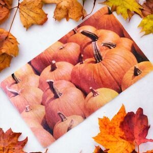 PUMPKIN Portrait Decorative FALL AUTUMN Floor / Doormat  18 x 30